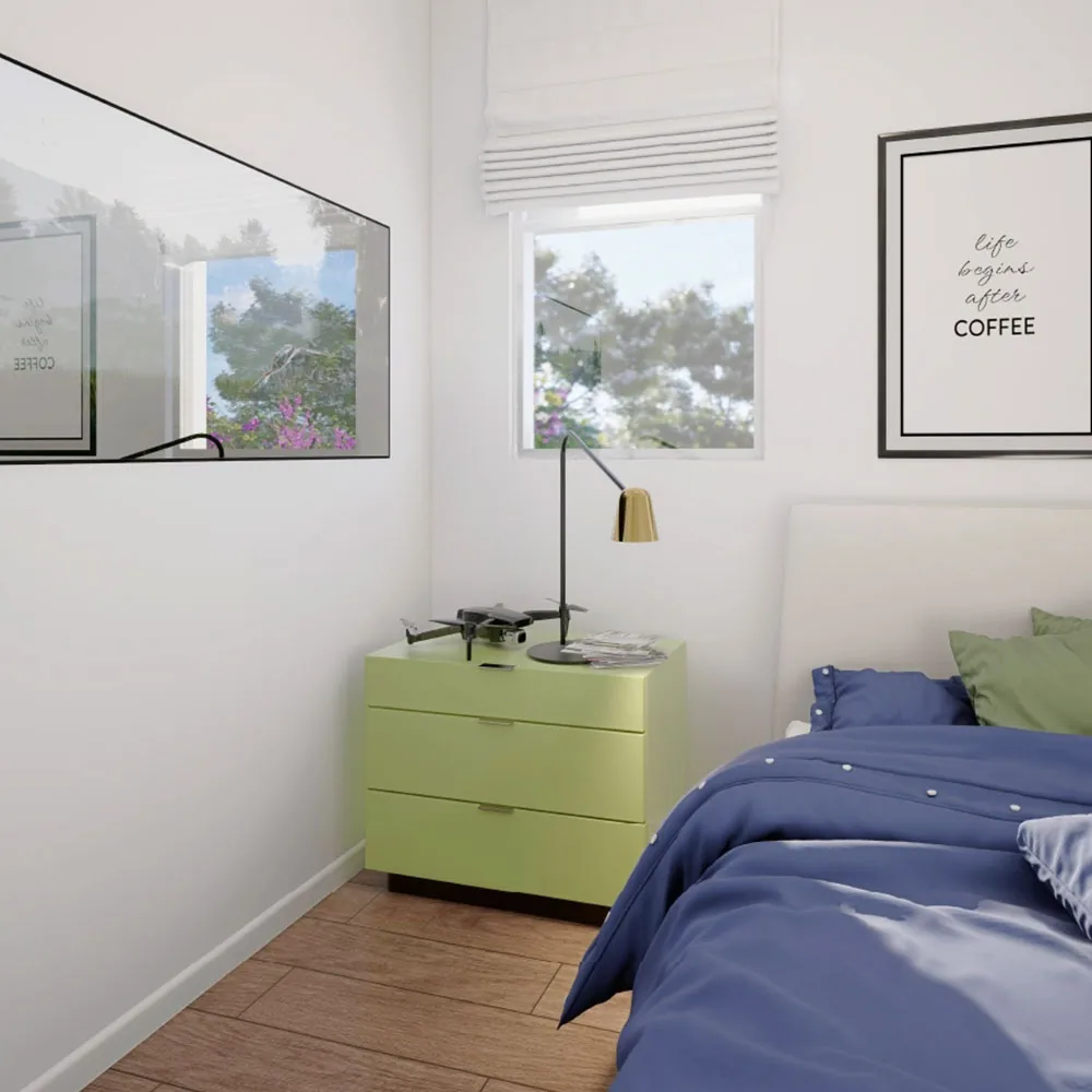 Dormitorio de un departamento de Parque Poniente 5